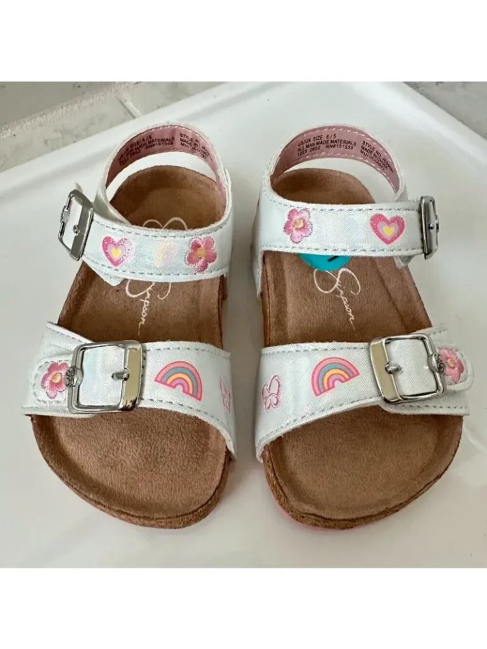 Jessica Simpson Girls Sandals Size 6 Toddler